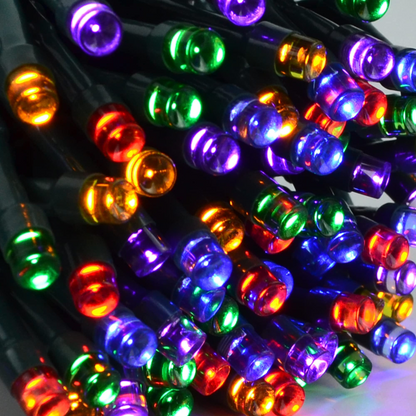 500 Multicolor LED Green Wire String Lights
