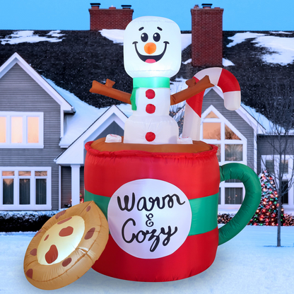 Snowman in Mug with Cookie