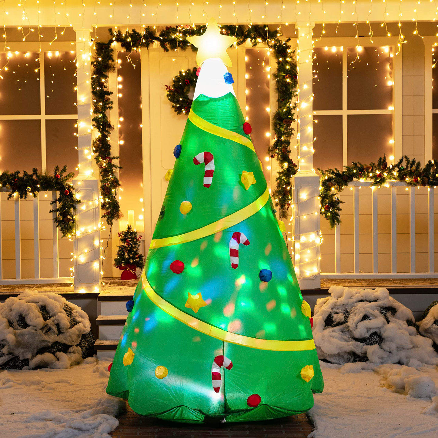 Jumbo Christmas Tree with Lights Inflatable (8 ft)