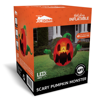 4ft Scary Walking Pumpkin Monster