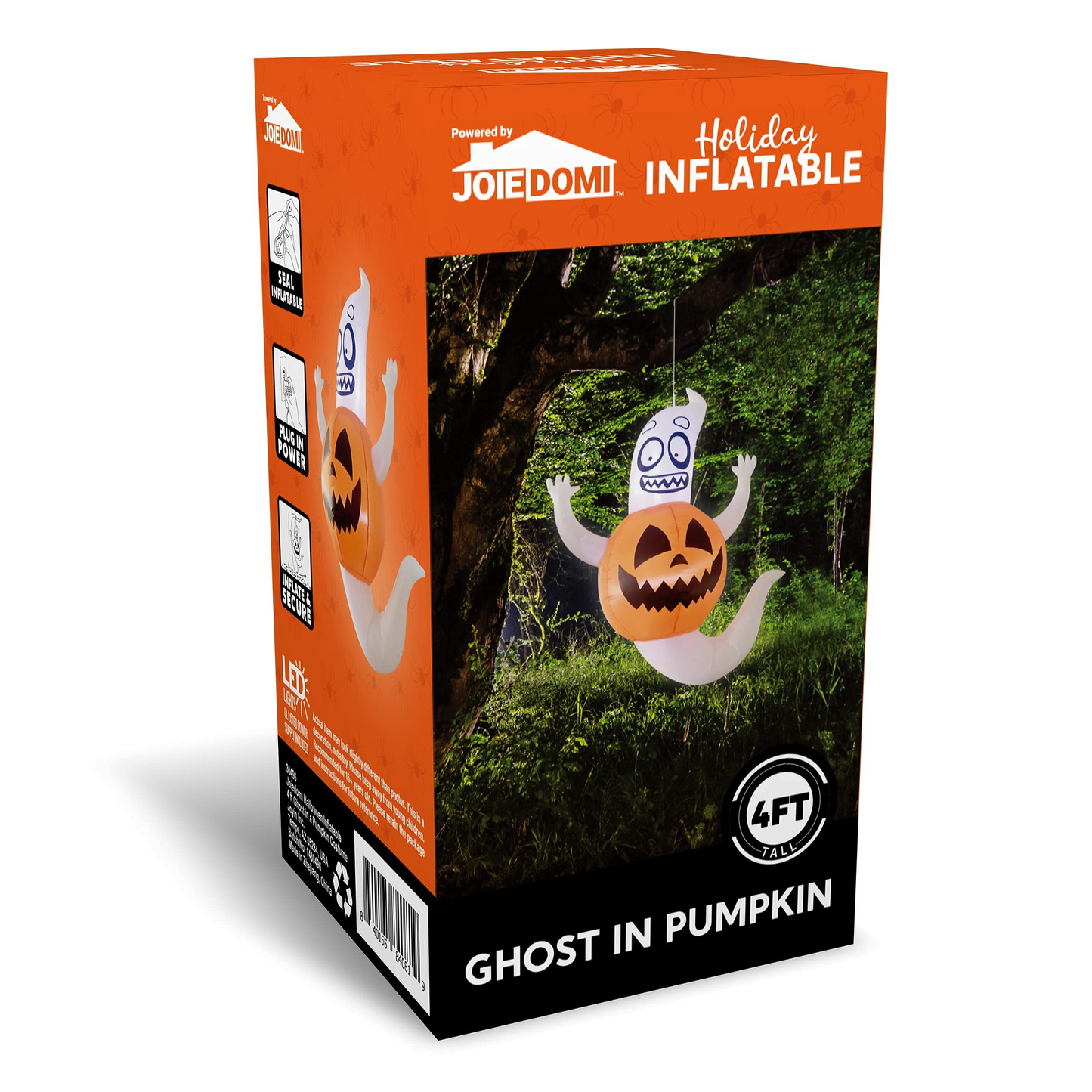 4ft Halloween Inflatable Ghost in A Pumpkin