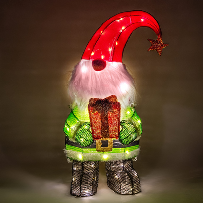 2.4ft LED Yard Light - Tinsel Gnome