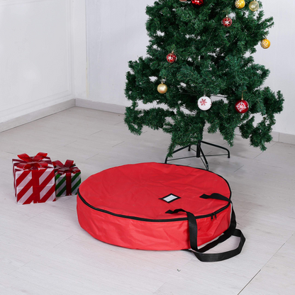 48in Christmas Tree Storage Bag with 30in Christmas Wreath Storage Container