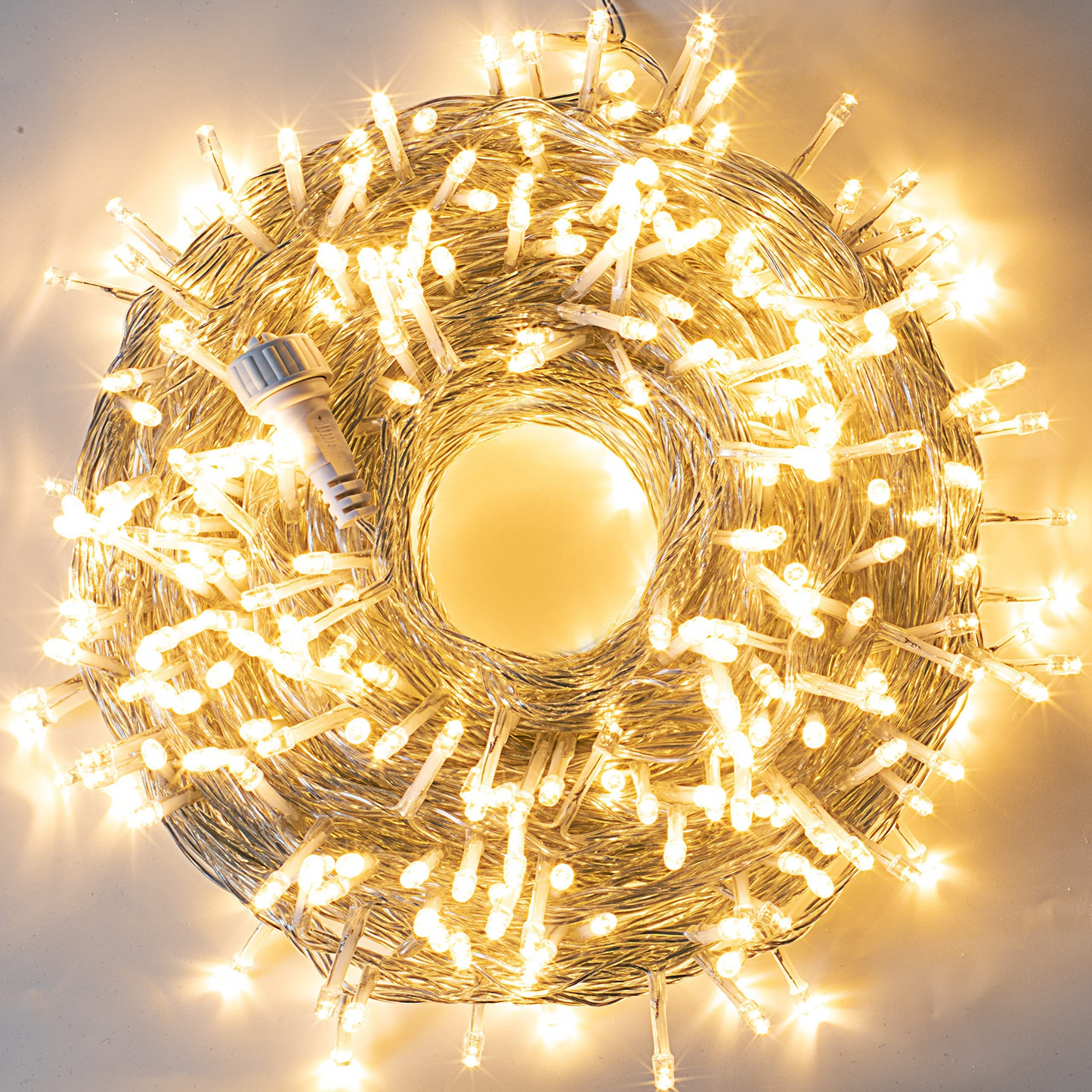 400 Warm White LED Clear Wire String Lights