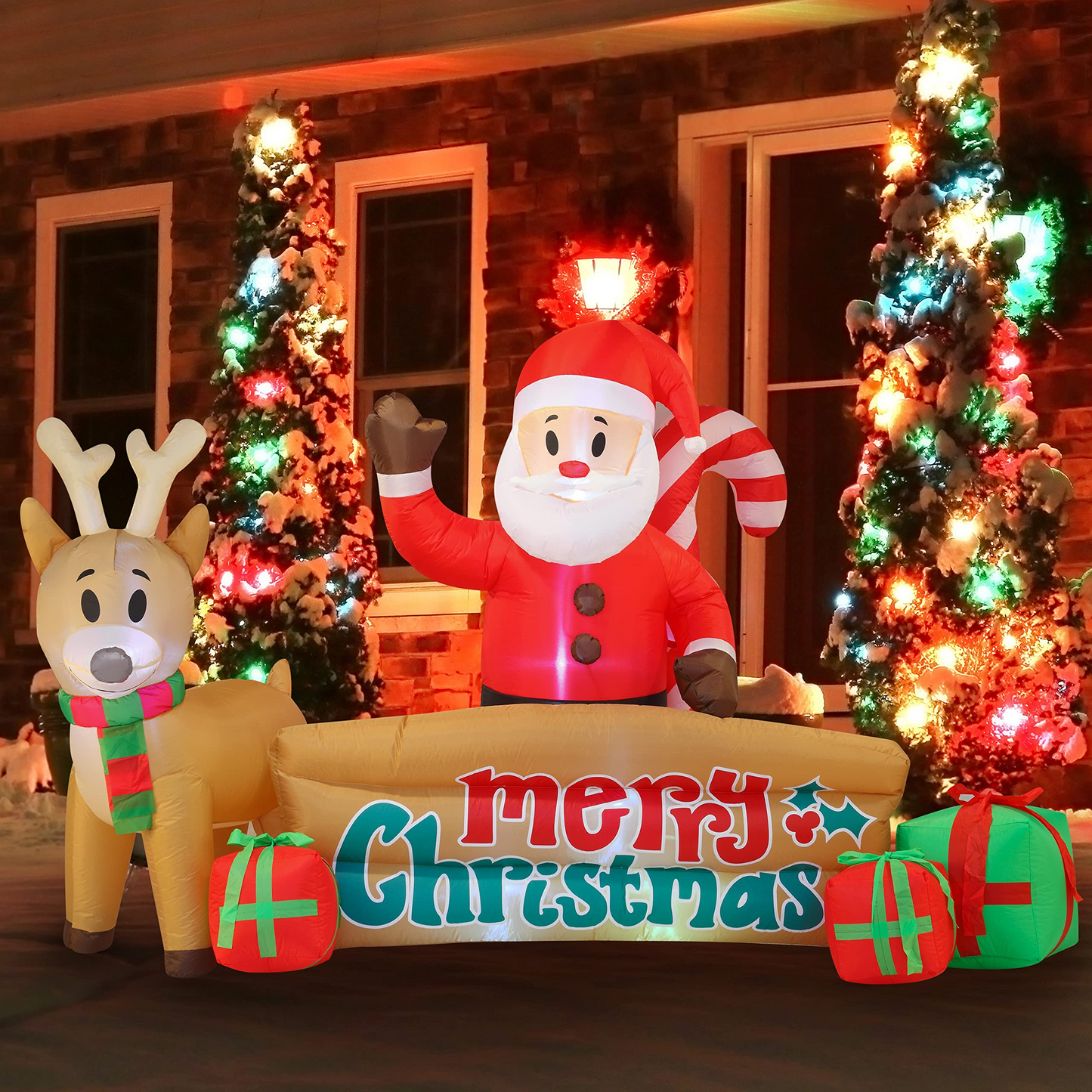 Giant Christmas Sign Inflatable (10 ft)