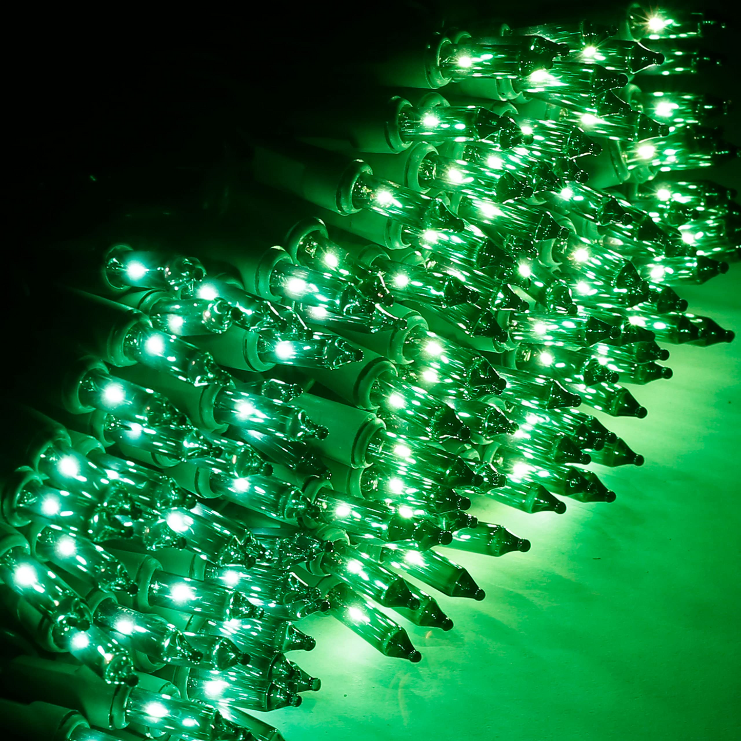 200-Count 40.6ft LED Green Halloween String Lights