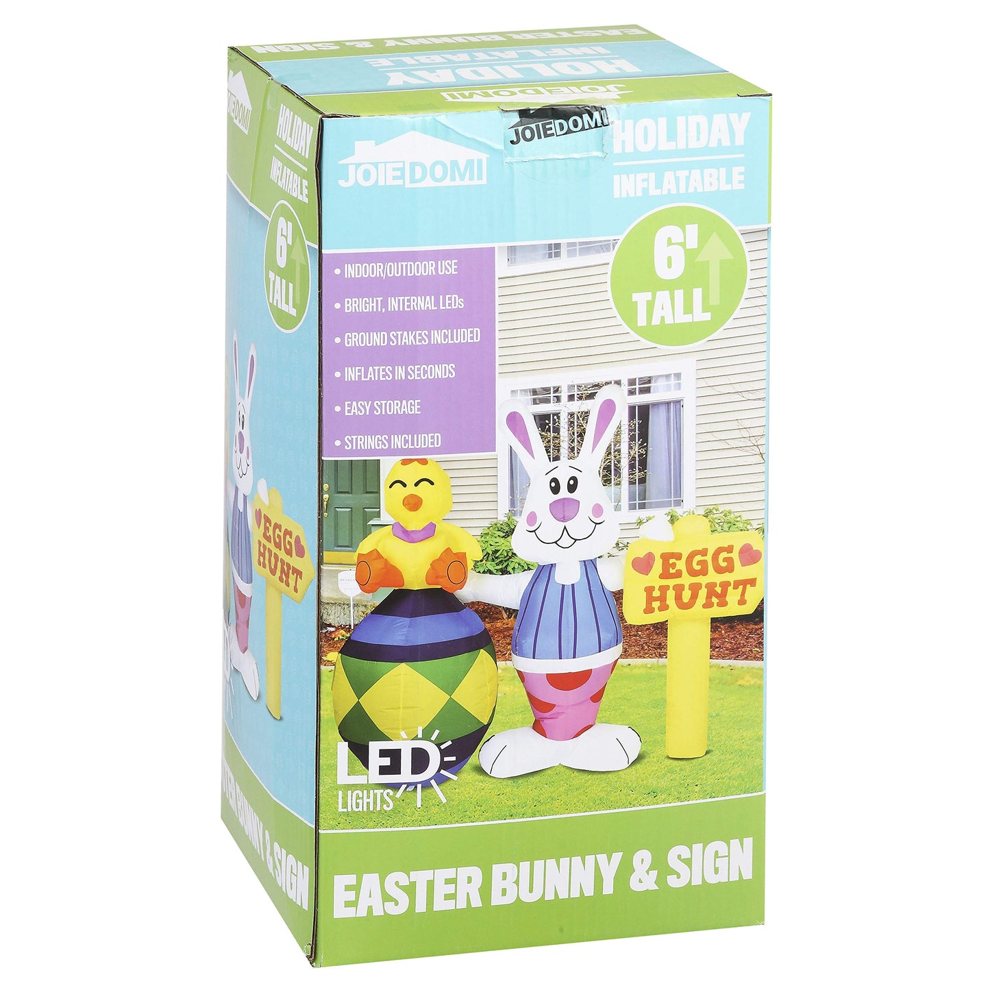 Tall Easter Bunny Inflatable Outdoor Decorations (6ft)