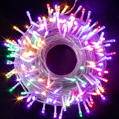 250 Multicolor LED Clear Wire String Lights