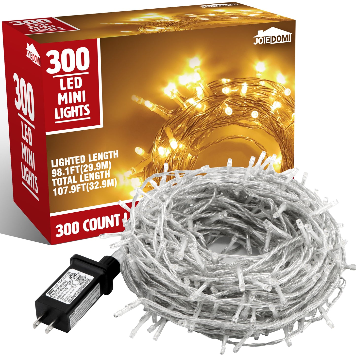 300 Count LED Warm Christmas Lights